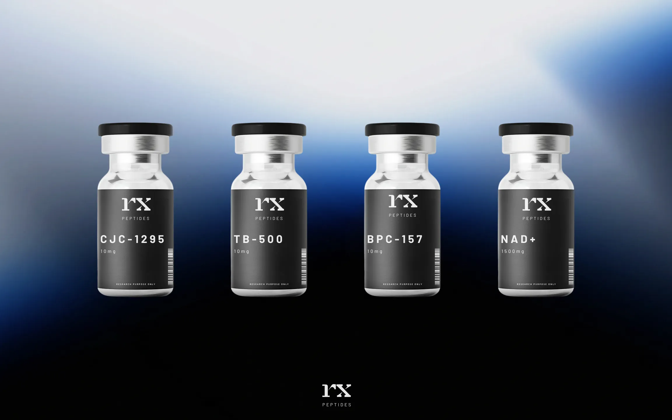 Rx Peptides brand identity and logo design